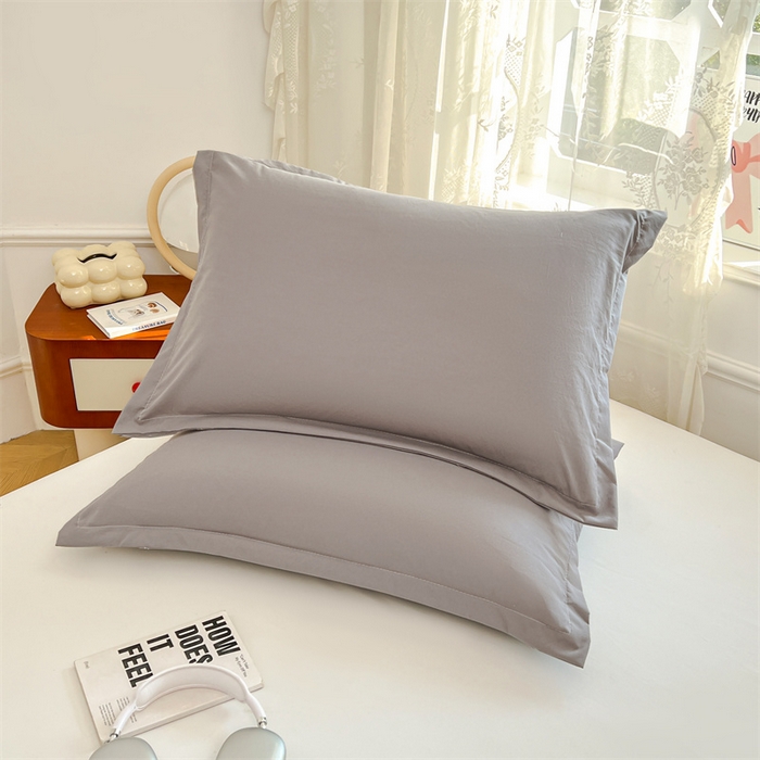 91家纺网 家纺一手货源 找家纺 圣比熊 2026新款A类云朵棉单层枕套宿舍单人单只一只装枕芯内胆套-单层压线 云墨灰（单层压线）