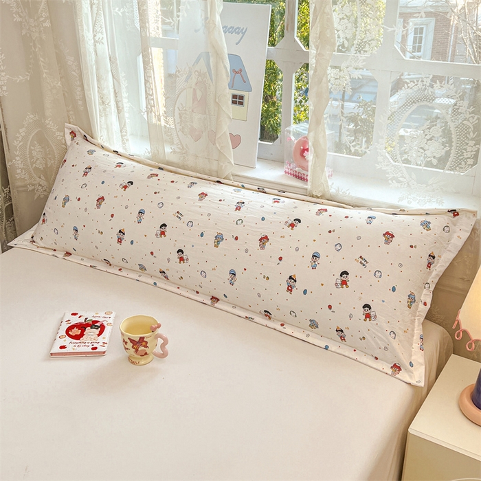 91家纺网 家纺一手货源 找家纺 （总）圣比熊 2026新款A类云朵棉单层枕套1.8米情侣双人加长枕芯内胆套-单层压线