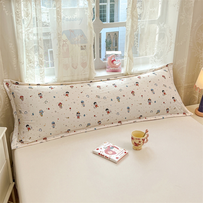 91家纺网 家纺一手货源 找家纺 （总）圣比熊 2026新款A类云朵棉单层枕套1.8米情侣双人加长枕芯内胆套-单层压线