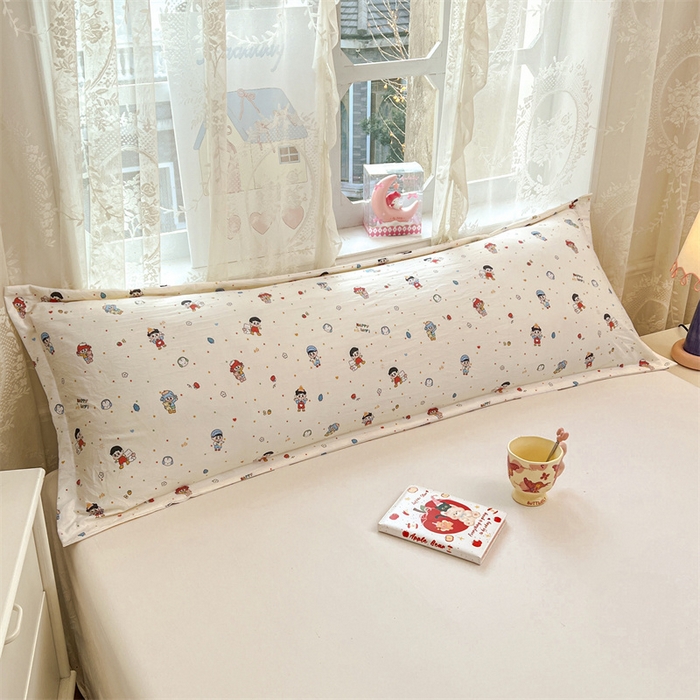 91家纺网 家纺一手货源 找家纺 （总）圣比熊 2026新款A类云朵棉单层枕套1.8米情侣双人加长枕芯内胆套-单层压线