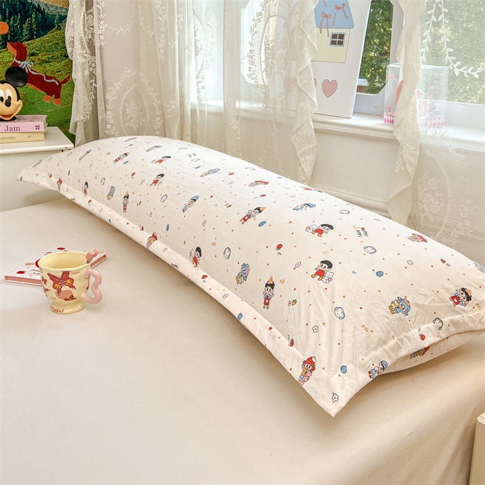 91家纺网 家纺一手货源 找家纺 （总）圣比熊 2026新款A类云朵棉单层枕套1.8米情侣双人加长枕芯内胆套-单层压线