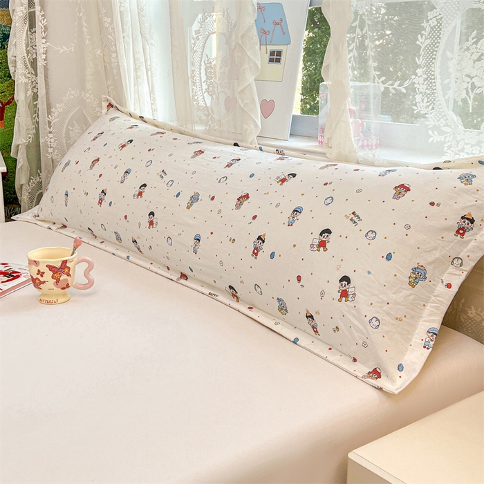 91家纺网 家纺一手货源 找家纺 （总）圣比熊 2026新款A类云朵棉单层枕套1.8米情侣双人加长枕芯内胆套-单层压线