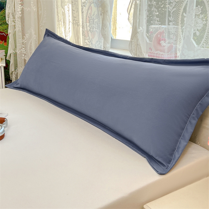 91家纺网 家纺一手货源 找家纺 圣比熊 2026新款A类云朵棉单层枕套1.8米情侣双人加长枕芯内胆套-单层压线 藏海蓝（单层压线）