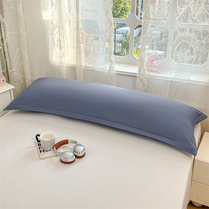 91家纺网 家纺一手货源 找家纺 圣比熊 2026新款A类云朵棉单层枕套1.8米情侣双人加长枕芯内胆套-单层压线 藏海蓝（单层压线）