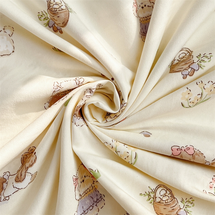 91家纺网 家纺一手货源 找家纺 圣比熊 2026新款A类云朵棉单层枕套1.8米情侣双人加长枕芯内胆套-单层压线 欢喜汪汪（单层压线）