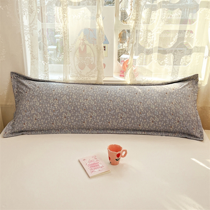 91家纺网 家纺一手货源 找家纺 圣比熊 2026新款A类云朵棉单层枕套1.8米情侣双人加长枕芯内胆套-单层压线 秘密花园（单层压线）