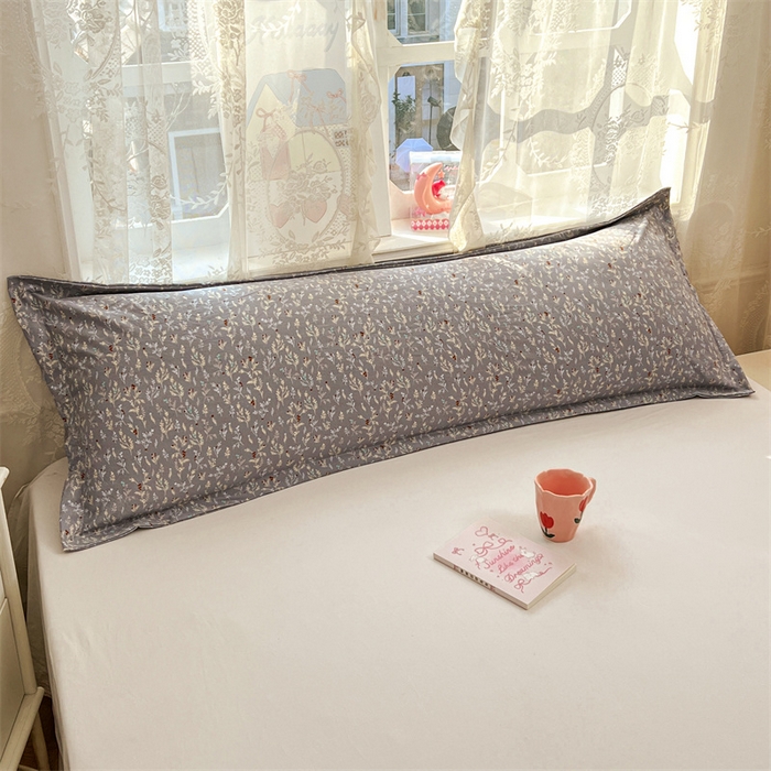 91家纺网 家纺一手货源 找家纺 圣比熊 2026新款A类云朵棉单层枕套1.8米情侣双人加长枕芯内胆套-单层压线 秘密花园（单层压线）