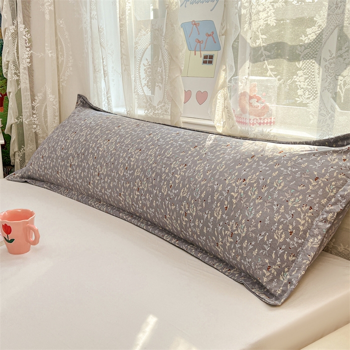 91家纺网 家纺一手货源 找家纺 圣比熊 2026新款A类云朵棉单层枕套1.8米情侣双人加长枕芯内胆套-单层压线 秘密花园（单层压线）