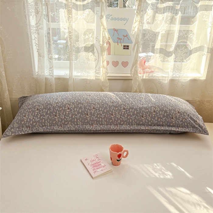 91家纺网 家纺一手货源 找家纺 圣比熊 2026新款A类云朵棉单层枕套1.8米情侣双人加长枕芯内胆套-单层压线 秘密花园（单层压线）