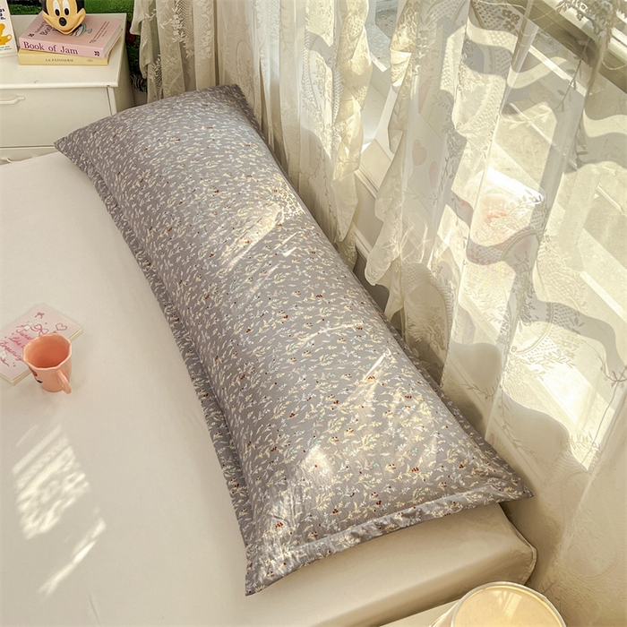 91家纺网 家纺一手货源 找家纺 圣比熊 2026新款A类云朵棉单层枕套1.8米情侣双人加长枕芯内胆套-单层压线 秘密花园（单层压线）