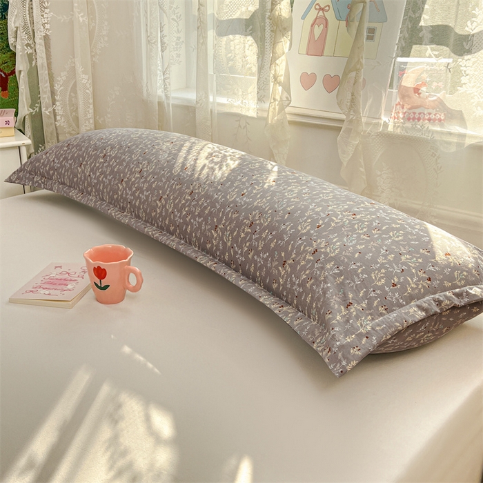 91家纺网 家纺一手货源 找家纺 圣比熊 2026新款A类云朵棉单层枕套1.8米情侣双人加长枕芯内胆套-单层压线 秘密花园（单层压线）