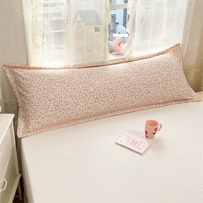 91家纺网 家纺一手货源 找家纺 圣比熊 2026新款A类云朵棉单层枕套1.8米情侣双人加长枕芯内胆套-单层压线 芊芊花海（单层压线）