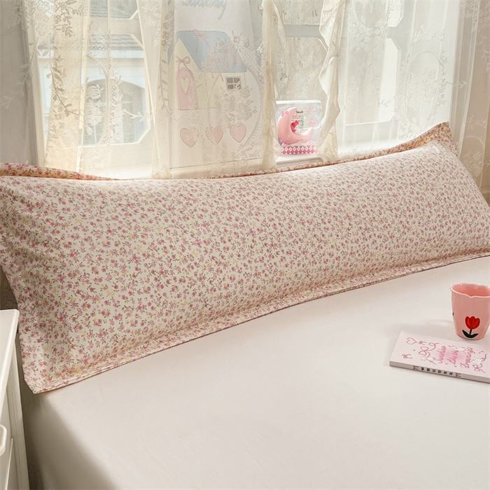 91家纺网 家纺一手货源 找家纺 圣比熊 2026新款A类云朵棉单层枕套1.8米情侣双人加长枕芯内胆套-单层压线 芊芊花海（单层压线）