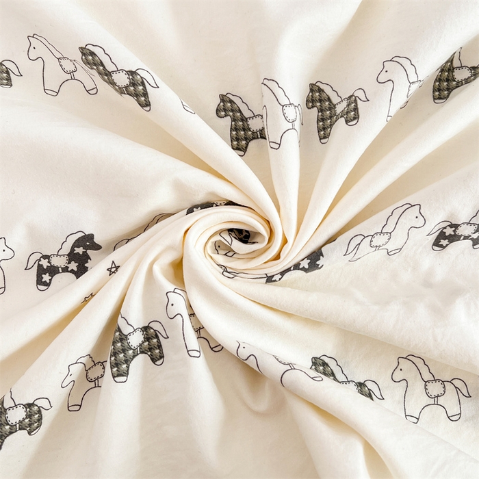 91家纺网 家纺一手货源 找家纺 圣比熊 2026新款A类云朵棉单层枕套1.8米情侣双人加长枕芯内胆套-单层压线 小木马（单层压线）