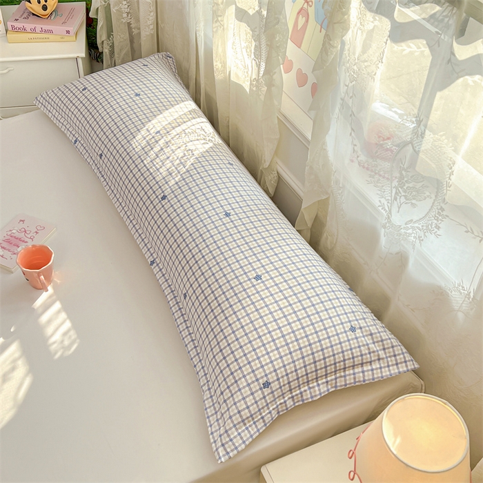 91家纺网 家纺一手货源 找家纺 圣比熊 2026新款A类云朵棉单层枕套1.8米情侣双人加长枕芯内胆套-单层压线 幸运星（单层压线）