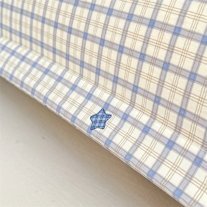 91家纺网 家纺一手货源 找家纺 圣比熊 2026新款A类云朵棉单层枕套1.8米情侣双人加长枕芯内胆套-单层压线 幸运星（单层压线）