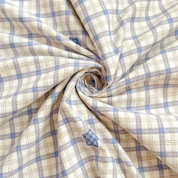 91家纺网 家纺一手货源 找家纺 圣比熊 2026新款A类云朵棉单层枕套1.8米情侣双人加长枕芯内胆套-单层压线 幸运星（单层压线）