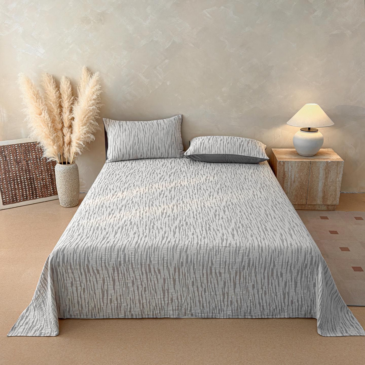 91家纺网 家纺一手货源 找家纺 （总）涵宸家纺 2026新款全棉提花色坊系列单床单