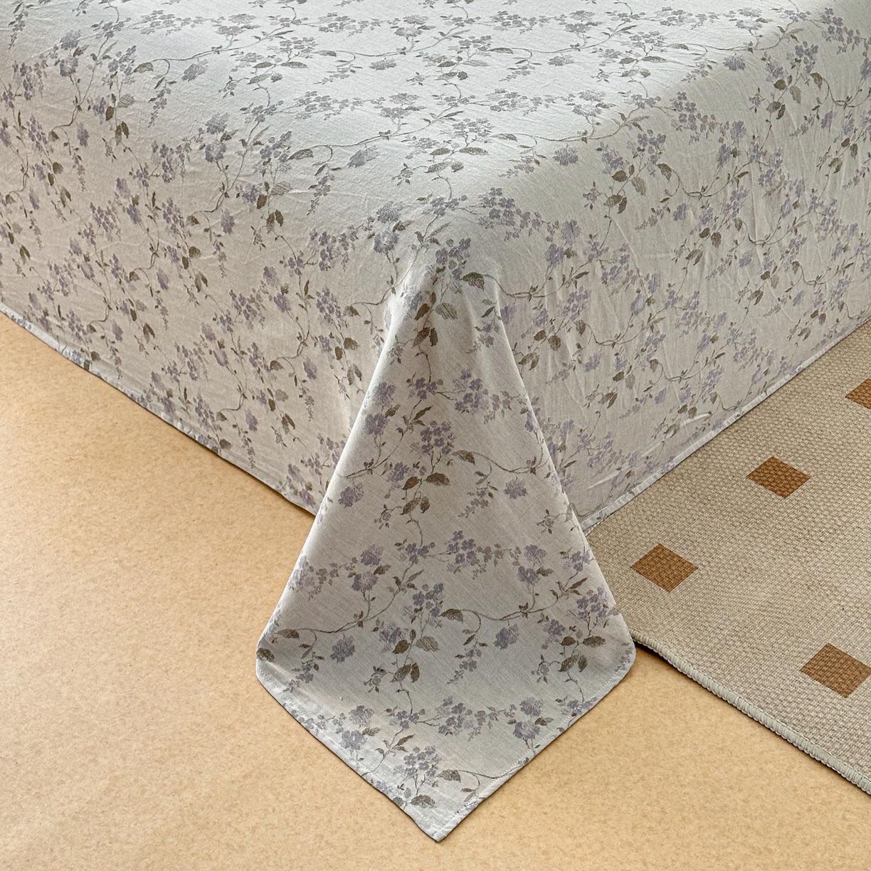 91家纺网 家纺一手货源 找家纺 涵宸家纺 2026新款全棉提花色坊系列单床单 床单-金禧-紫