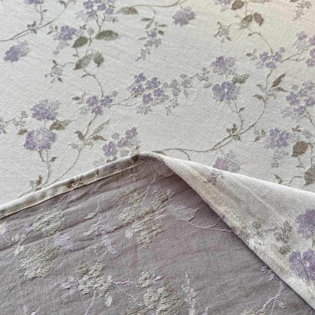 91家纺网 家纺一手货源 找家纺 涵宸家纺 2026新款全棉提花色坊系列单床单 床单-金禧-紫