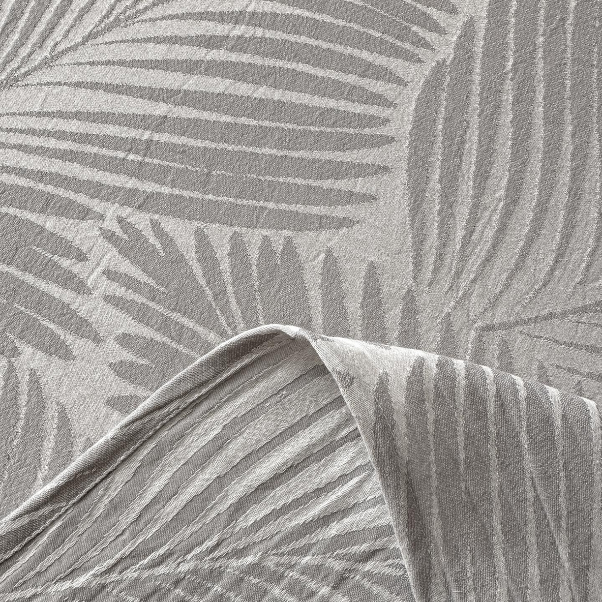 91家纺网 家纺一手货源 找家纺 涵宸家纺 2026新款全棉提花色坊系列单床单 床单-叶影-灰