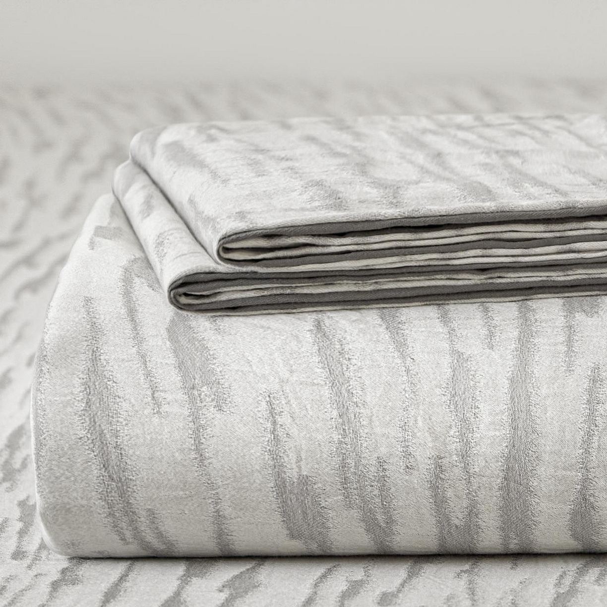 91家纺网 家纺一手货源 找家纺 涵宸家纺 2026新款全棉提花色坊系列单床单 床单-碧棉-灰