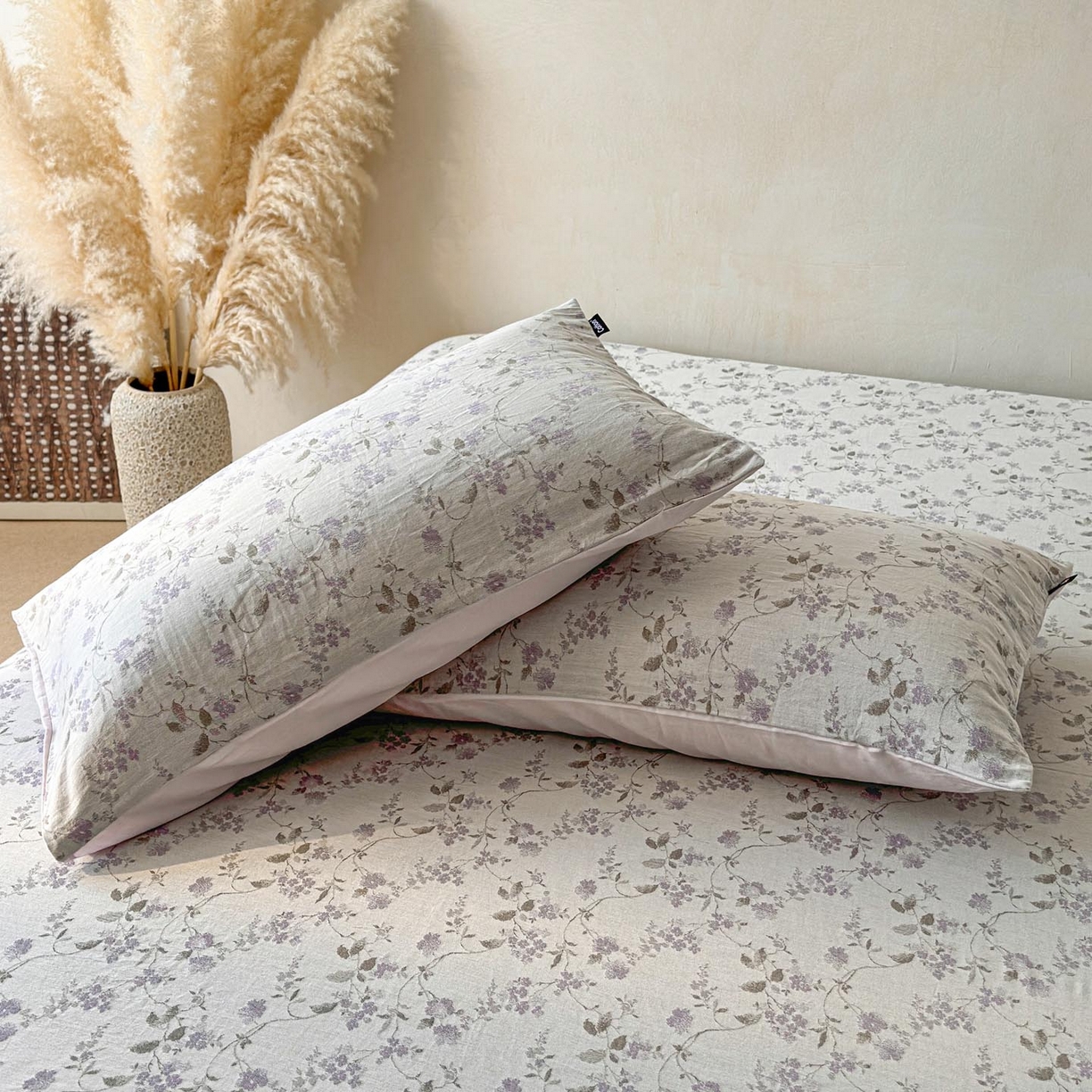 91家纺网 家纺一手货源 找家纺 涵宸家纺 2026新款全棉提花色坊系列单床笠 床笠-金禧-紫