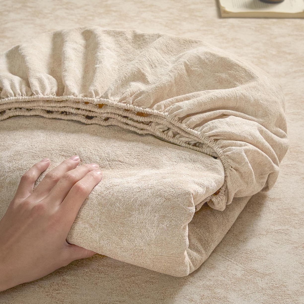 涵宸家纺 2026新款全棉提花色坊系列单床笠 床笠-迷蒙