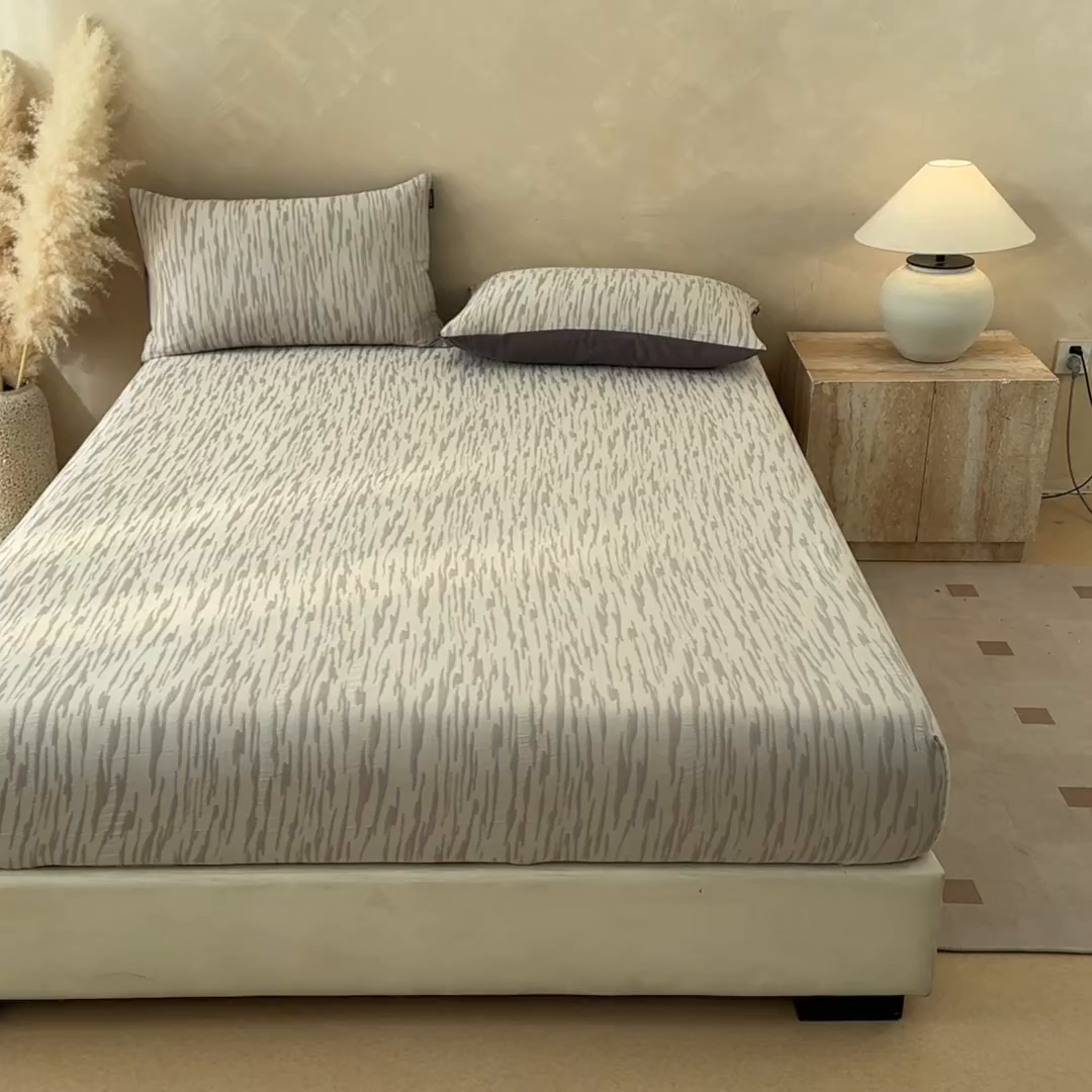 91家纺网 家纺一手货源 找家纺 （总）涵宸家纺 2026新款全棉提花色坊系列单床笠