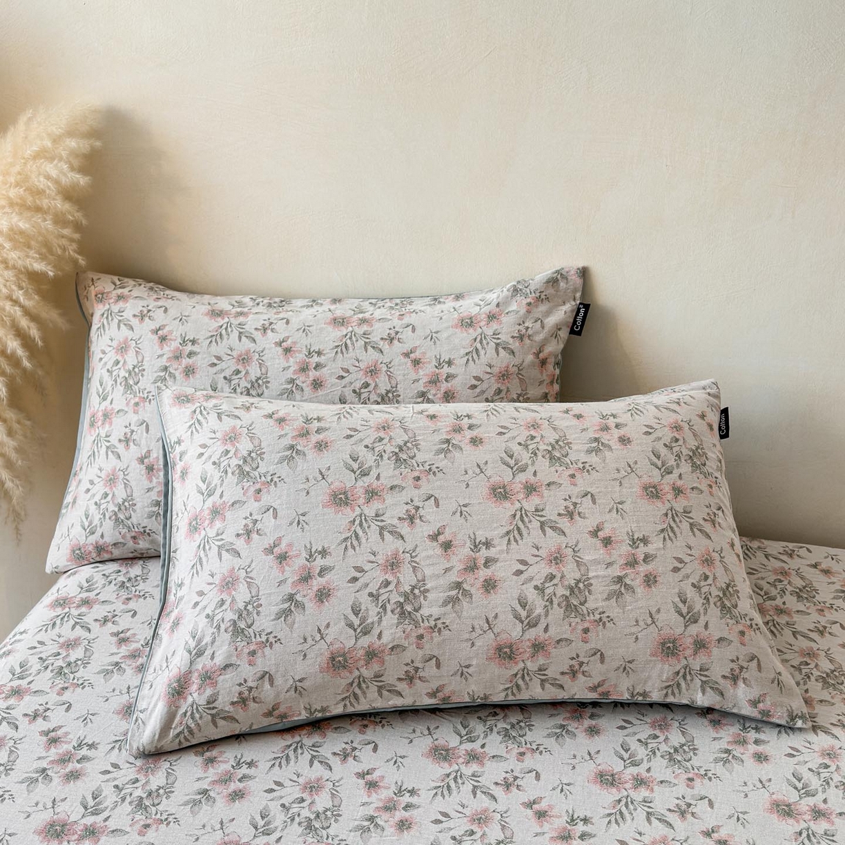 91家纺网 家纺一手货源 找家纺 （总）涵宸家纺 2026新款全棉提花色坊系列单枕套