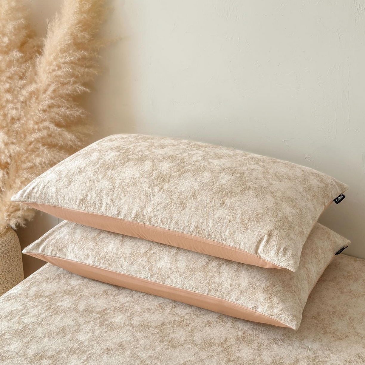 91家纺网 家纺一手货源 找家纺 涵宸家纺 2026新款全棉提花色坊系列单枕套 枕套-迷蒙