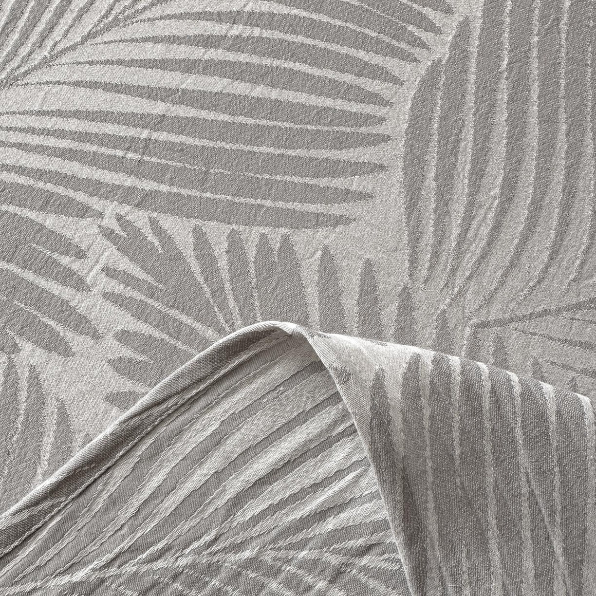 91家纺网 家纺一手货源 找家纺 涵宸家纺 2026新款全棉提花色坊系列单枕套 枕套-叶影-灰