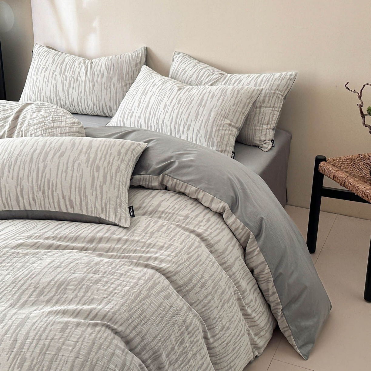 91家纺网 家纺一手货源 找家纺 （总）涵宸家纺 2026新款全棉提花色坊系列四件套