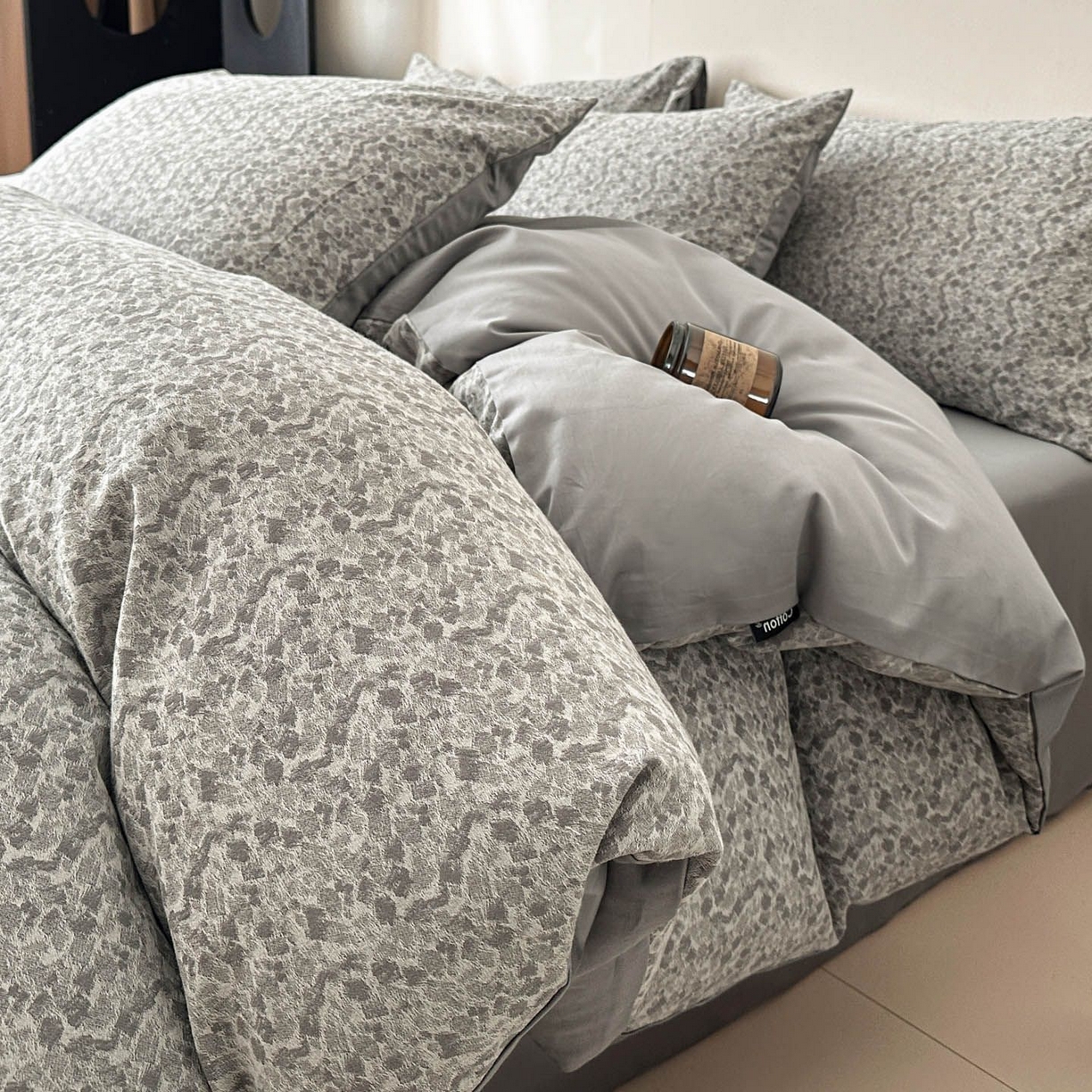 91家纺网 家纺一手货源 找家纺 涵宸家纺 2026新款全棉提花色坊系列四件套 杜克