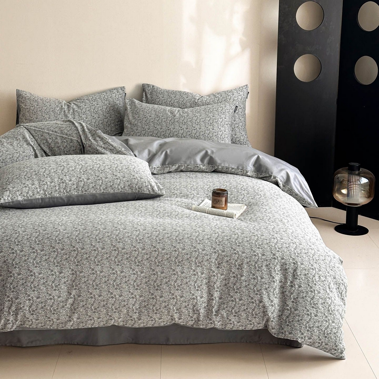 91家纺网 家纺一手货源 找家纺 涵宸家纺 2026新款全棉提花色坊系列四件套 杜克