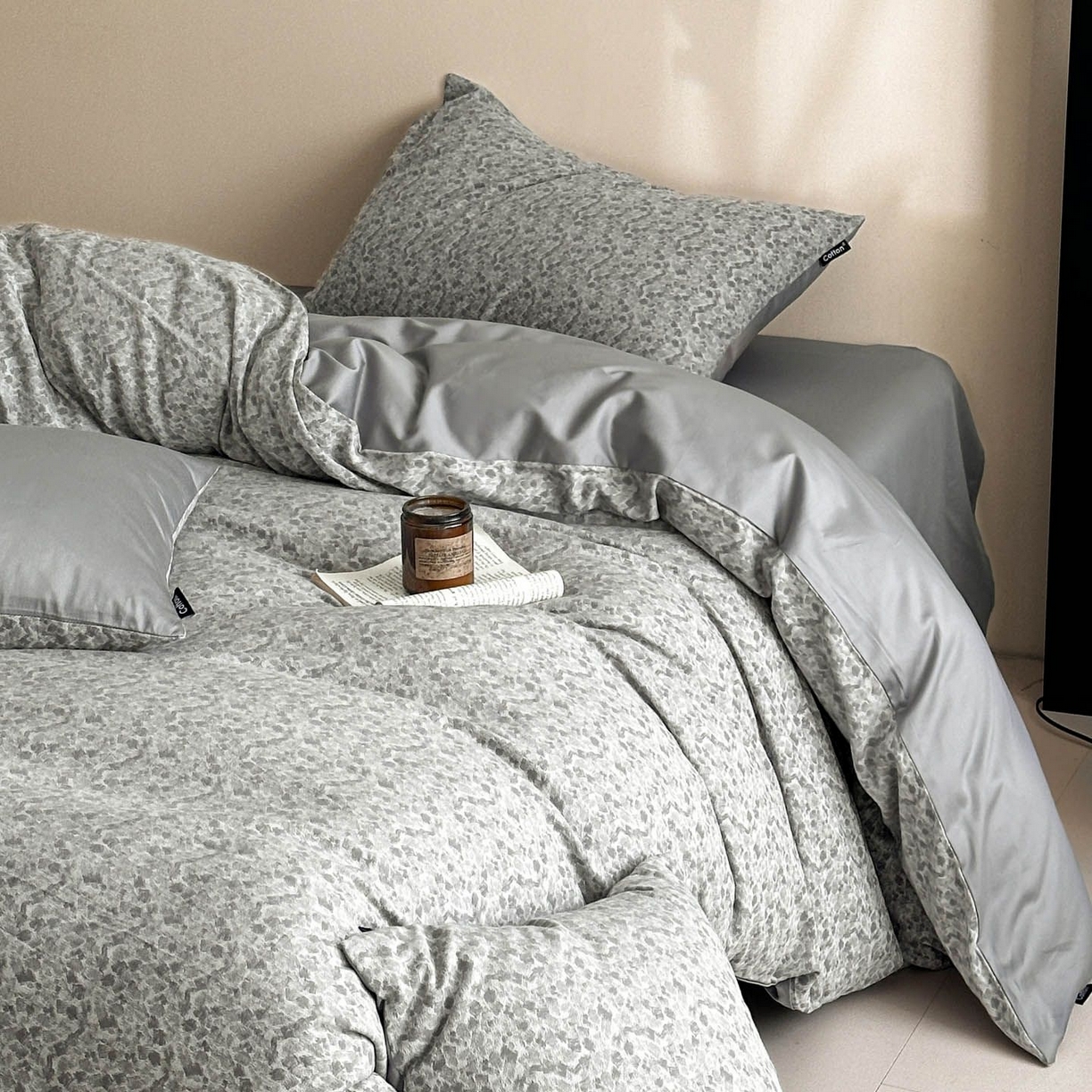 91家纺网 家纺一手货源 找家纺 涵宸家纺 2026新款全棉提花色坊系列四件套 杜克