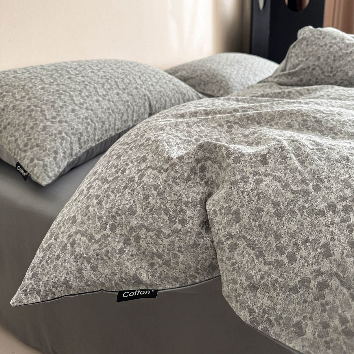 91家纺网 家纺一手货源 找家纺 涵宸家纺 2026新款全棉提花色坊系列四件套 杜克