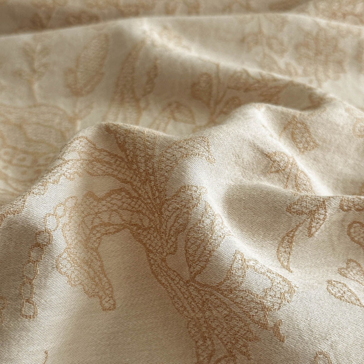 91家纺网 家纺一手货源 找家纺 涵宸家纺 2026新款全棉提花色坊系列四件套 凡绣