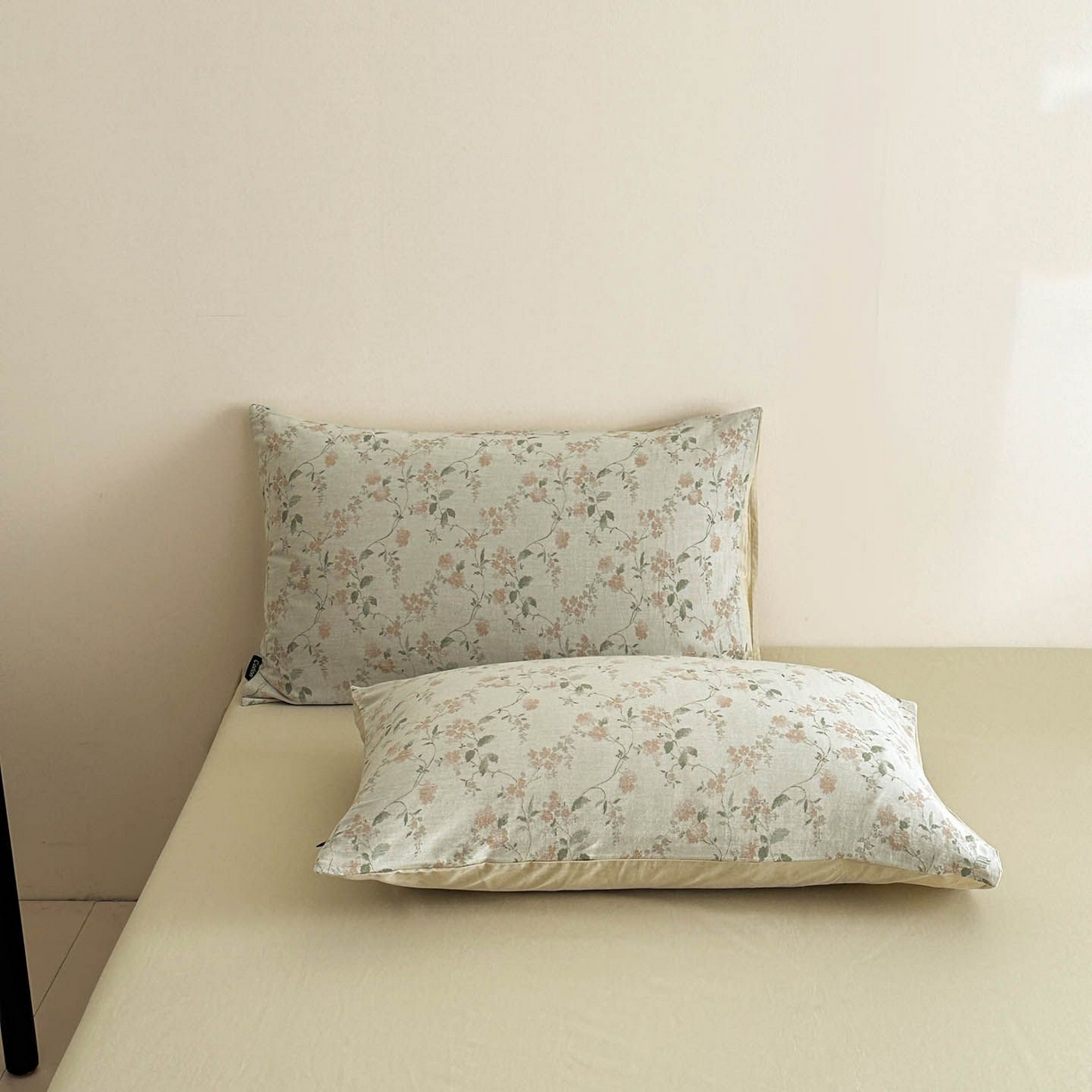 91家纺网 家纺一手货源 找家纺 涵宸家纺 2026新款全棉提花色坊系列四件套 今禧-绿