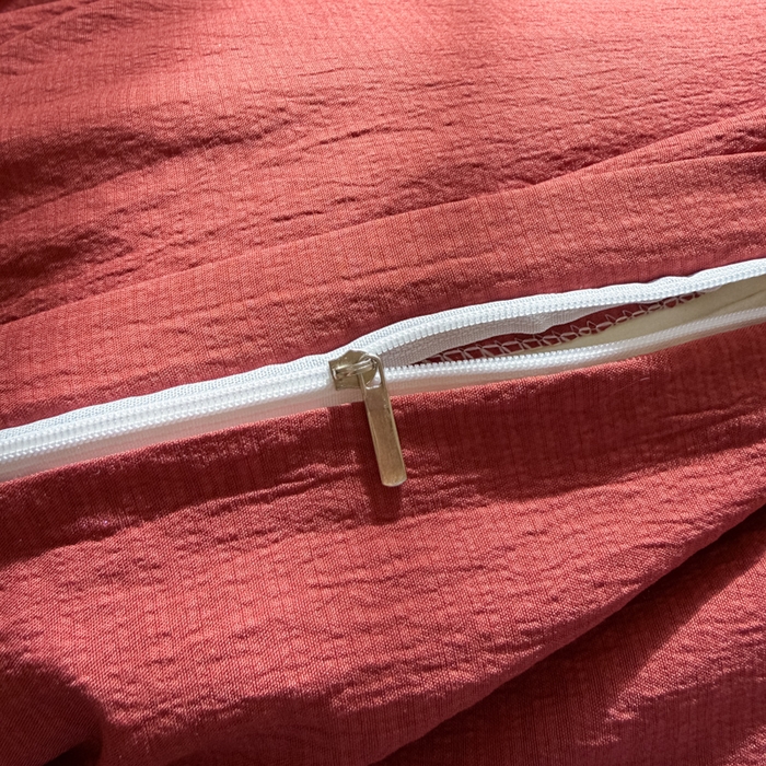 91家纺网 家纺一手货源 找家纺 海岛哥哥 2026新款云感纱混搭纯色双拼四件套 混搭 红红日记