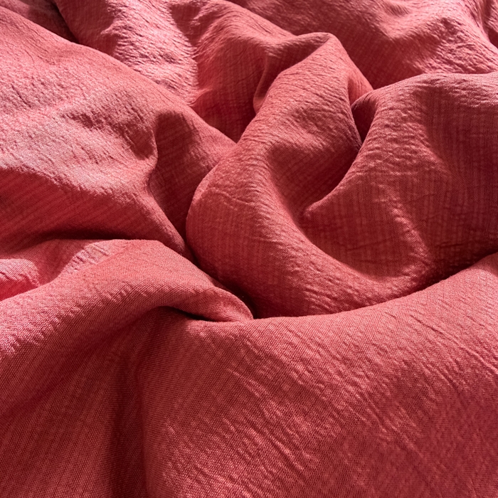 91家纺网 家纺一手货源 找家纺 海岛哥哥 2026新款云感纱混搭纯色双拼四件套 混搭 红红日记