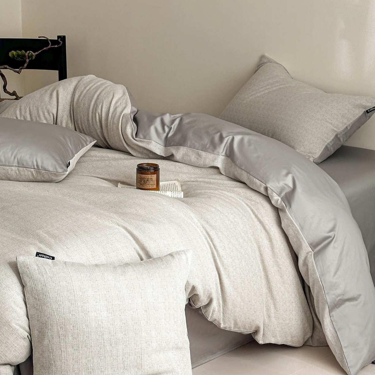 涵宸家纺 2026新款全棉提花色坊系列四件套 琳达