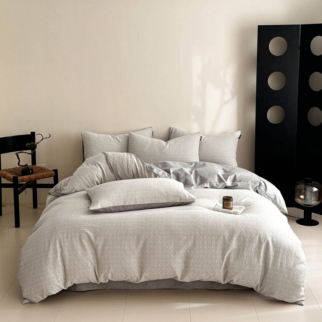 91家纺网 家纺一手货源 找家纺 涵宸家纺 2026新款全棉提花色坊系列四件套 琳达