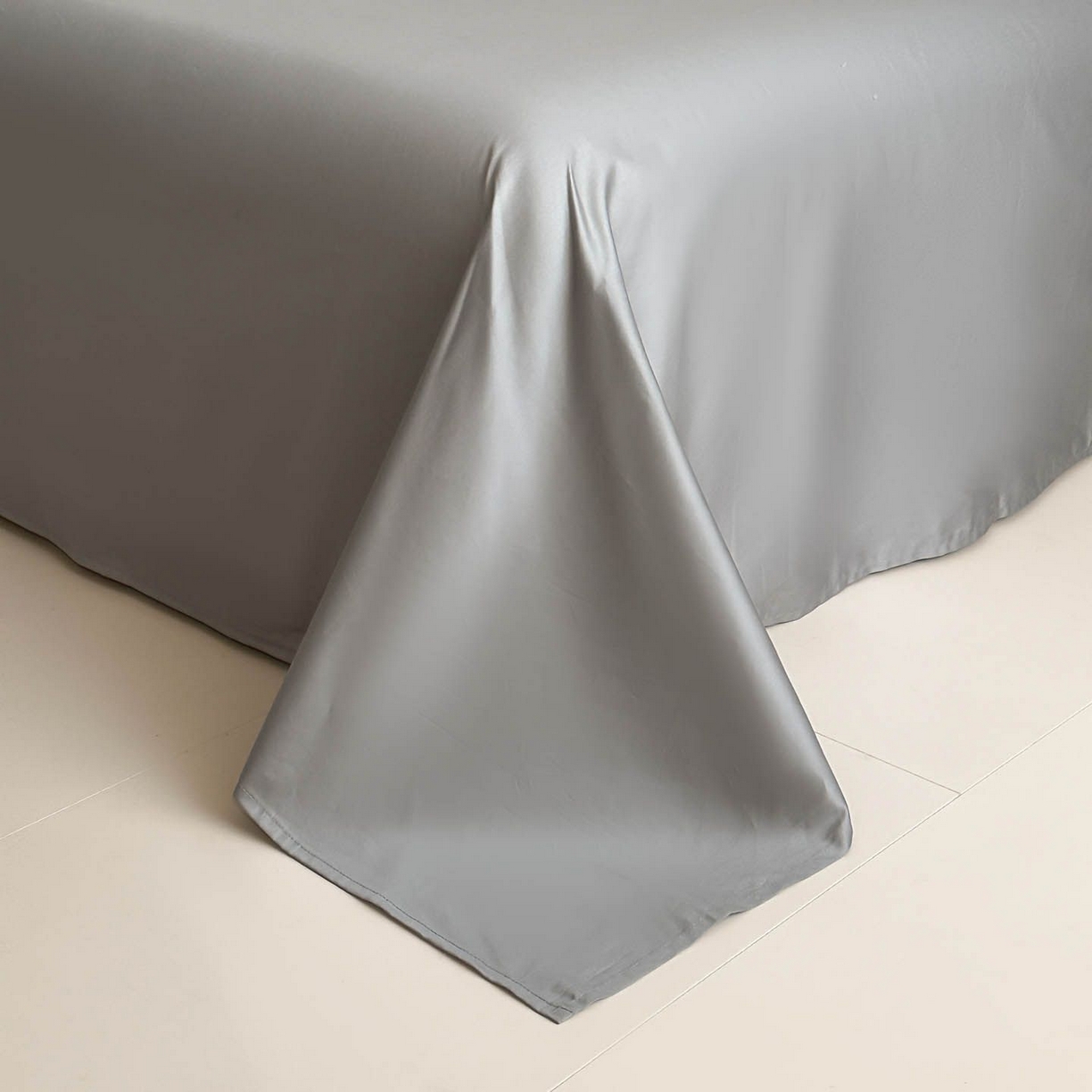 91家纺网 家纺一手货源 找家纺 涵宸家纺 2026新款全棉提花色坊系列四件套 叶影-灰