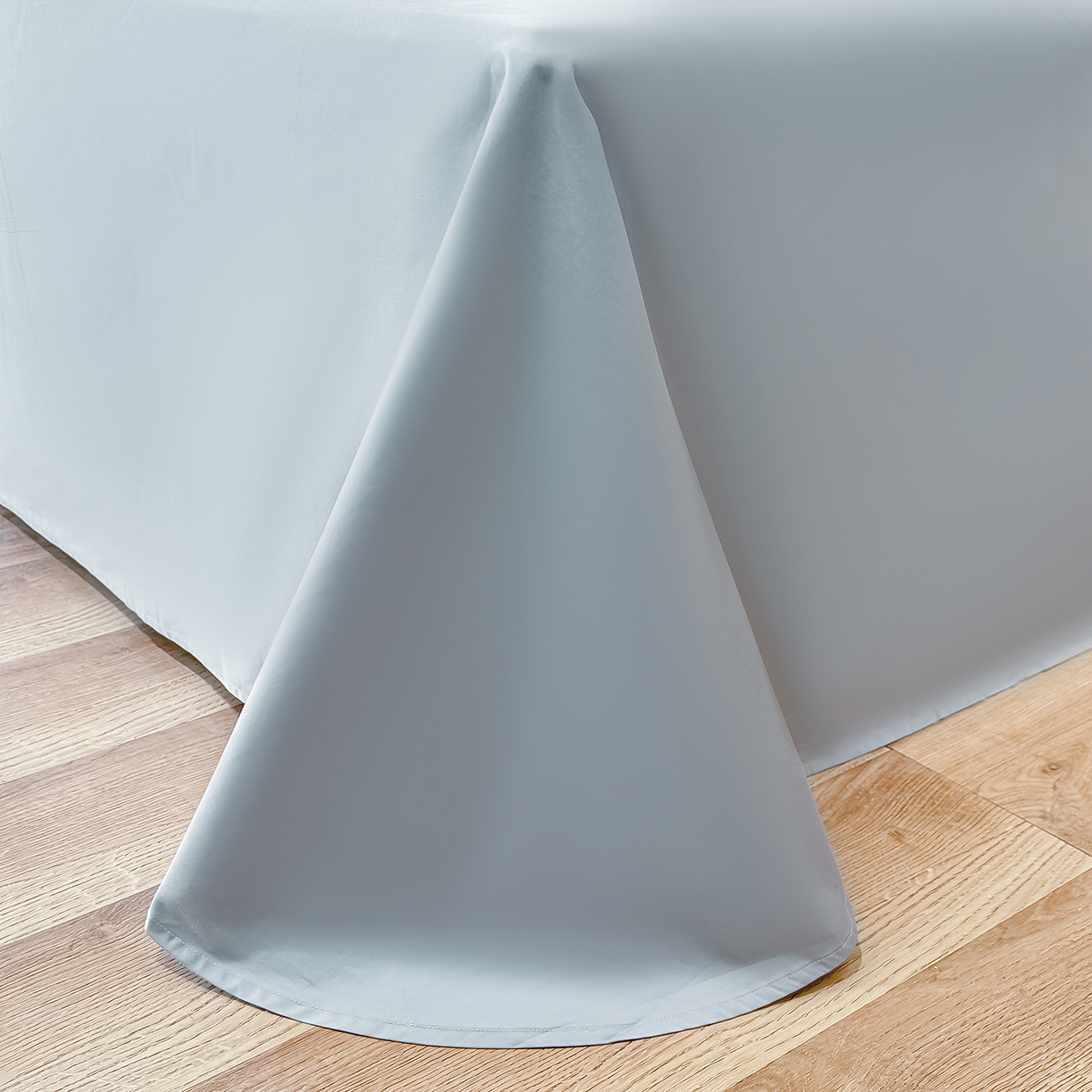 91家纺网 家纺一手货源 找家纺 置顶家纺 2026新款花汐子亲肤刺绣小清新四件套 花汐子-天蓝