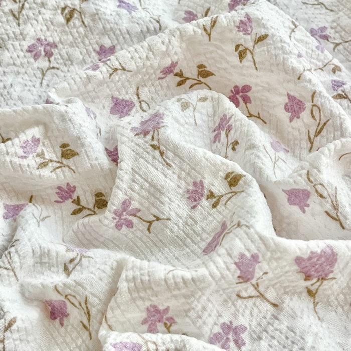 91家纺网 家纺一手货源 找家纺 尚美 2026新款M泡芙棉床单全棉绣花小花韩版四件套 M蝴蝶梦