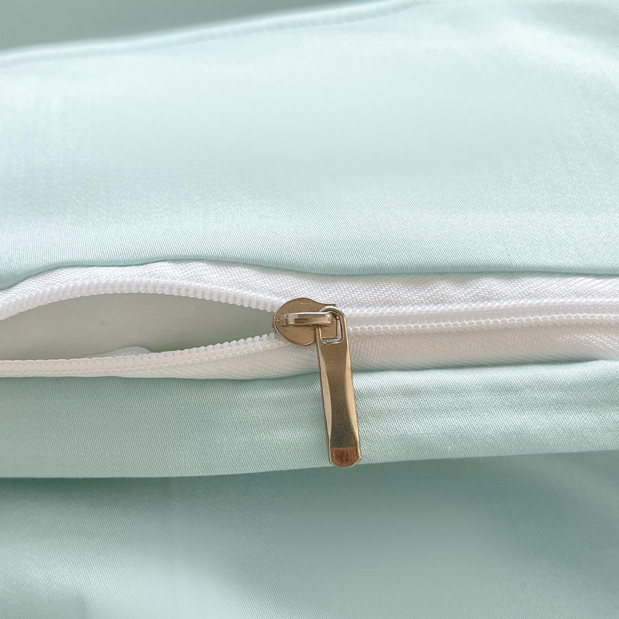 91家纺网 家纺一手货源 找家纺  2026春夏新款轻奢纯色A类长绒棉纯棉全棉重工刺绣被套床单四件套床上用品云栀 云栀-茶绿