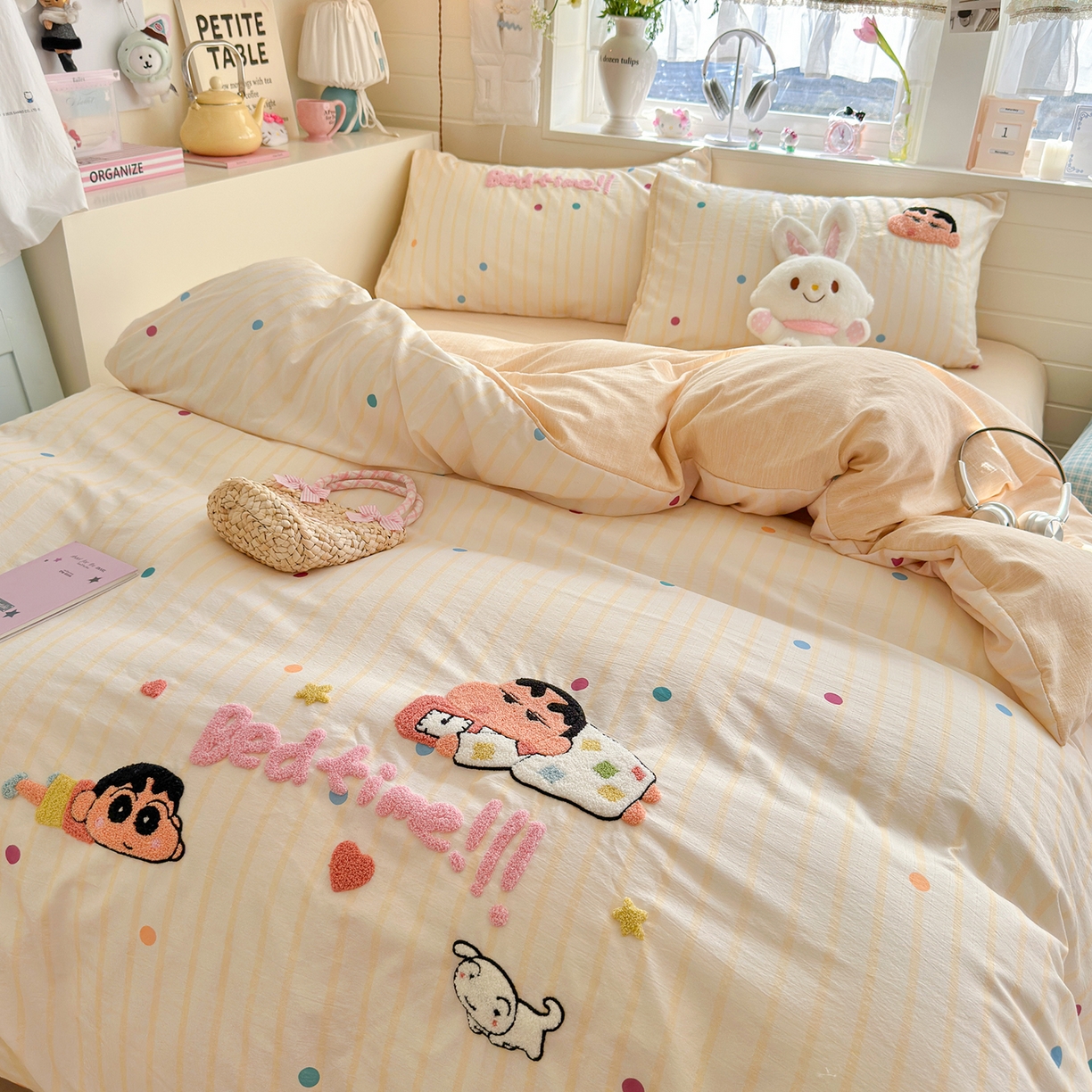 91家纺网 家纺一手货源 找家纺 王朝国际 2026爆款棉纱毛巾绣四件套 小新