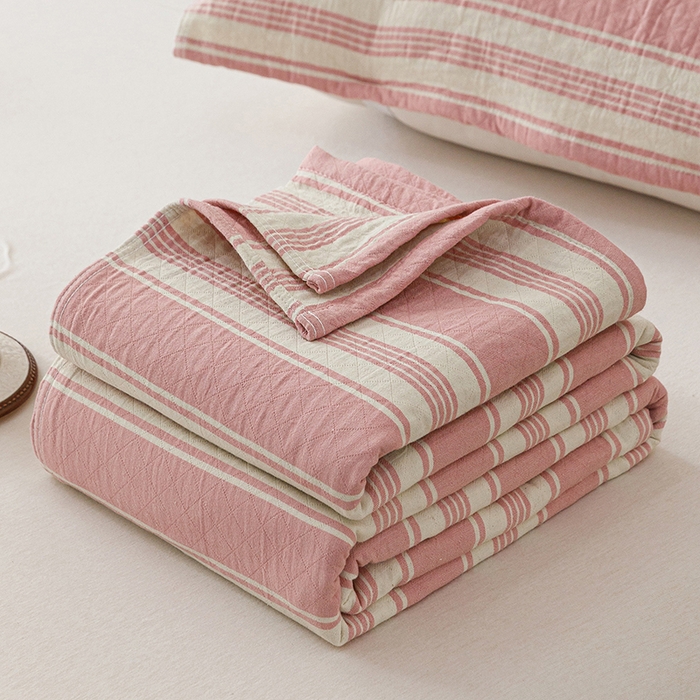 91家纺网 家纺一手货源 找家纺 （总）悦然毛巾被 2024新款全棉水洗棉三层纱毛巾被夏被