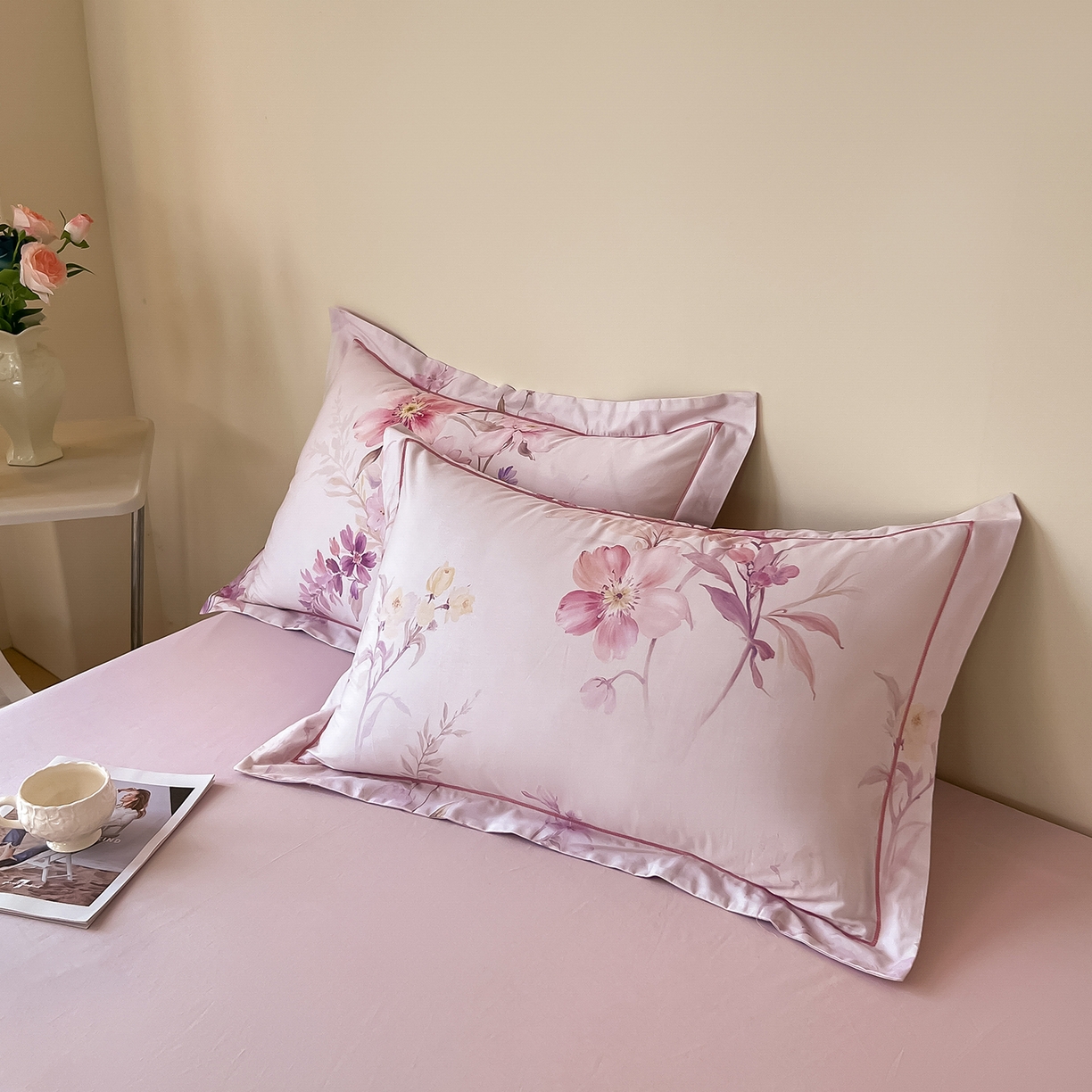 91家纺网 家纺一手货源 找家纺 （总）帛美家纺 2026新款小清新全棉纯棉印花四件套